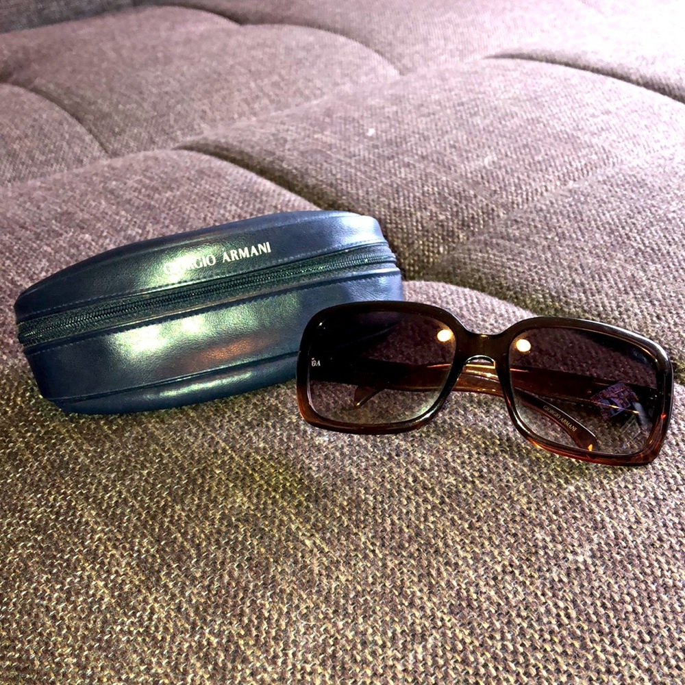 Brown Armani sunglasses & case